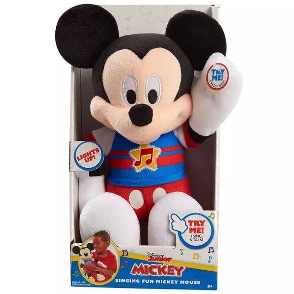 NIB Disney's Mickey Mouse Funhouse Singing Fun Mickey Mouse Plush - Picture 2 of 5